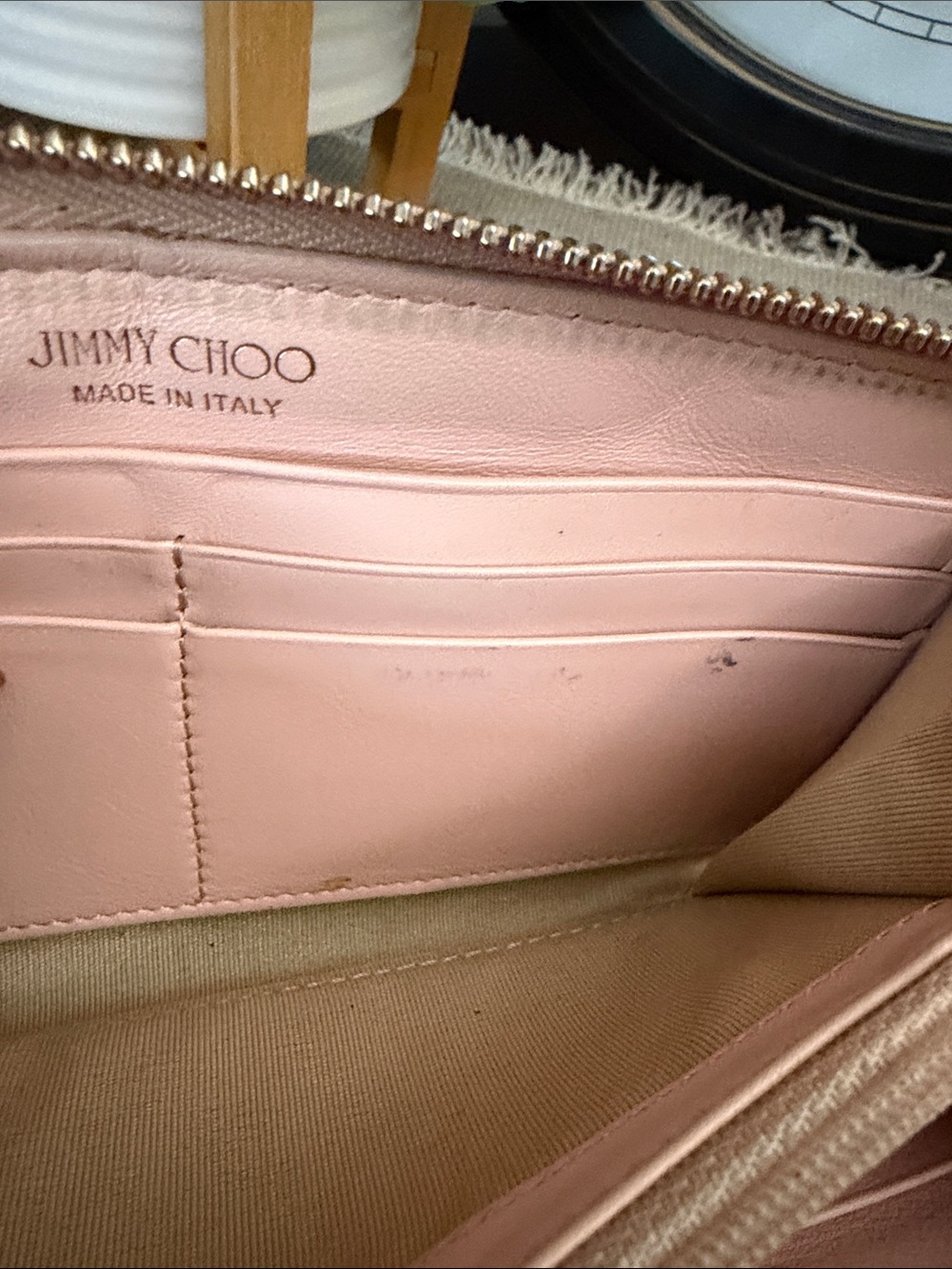 Jimmy Choo Studded Star Zip Wallet - Orange Patent Leather - Picture 16 of 16